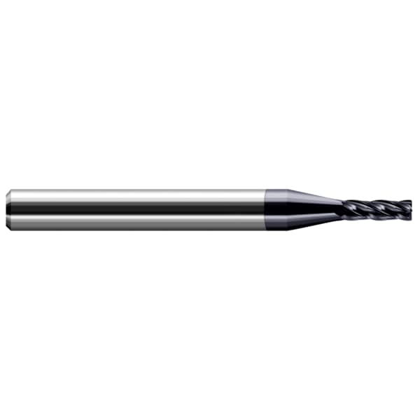 Harvey Tool Miniature End Mill 4 Flute Corner Radius, 0.0800" 27280